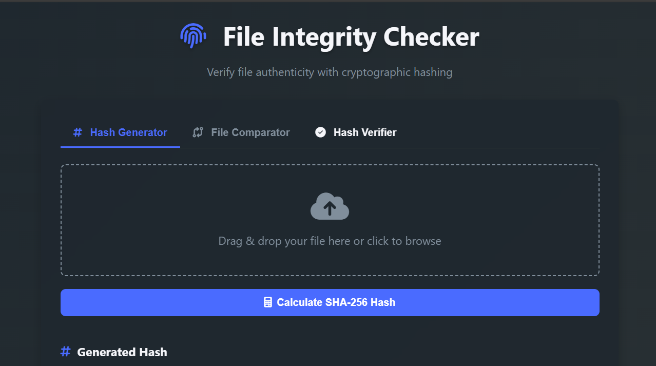 File Integrity Checker